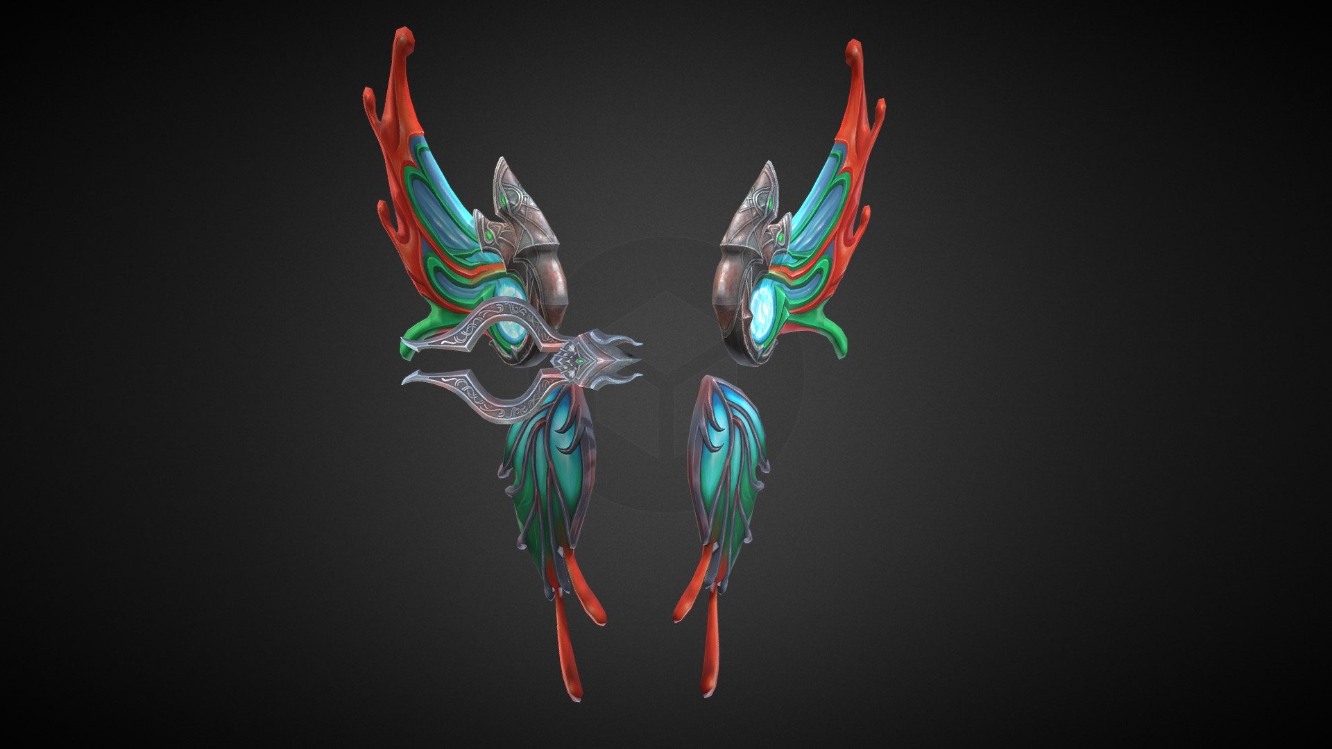 Animated character wing | Fab