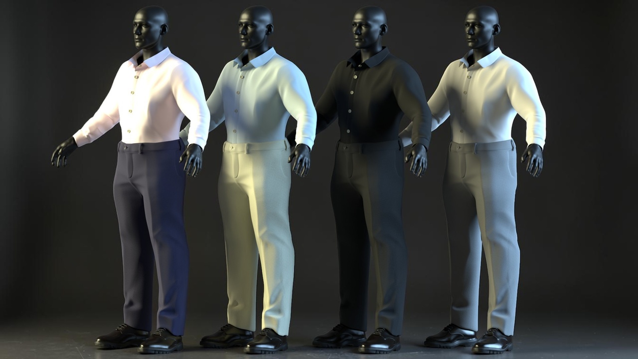 Media 1 for listing Male Business Outfit Pack - Metahuman Compatible