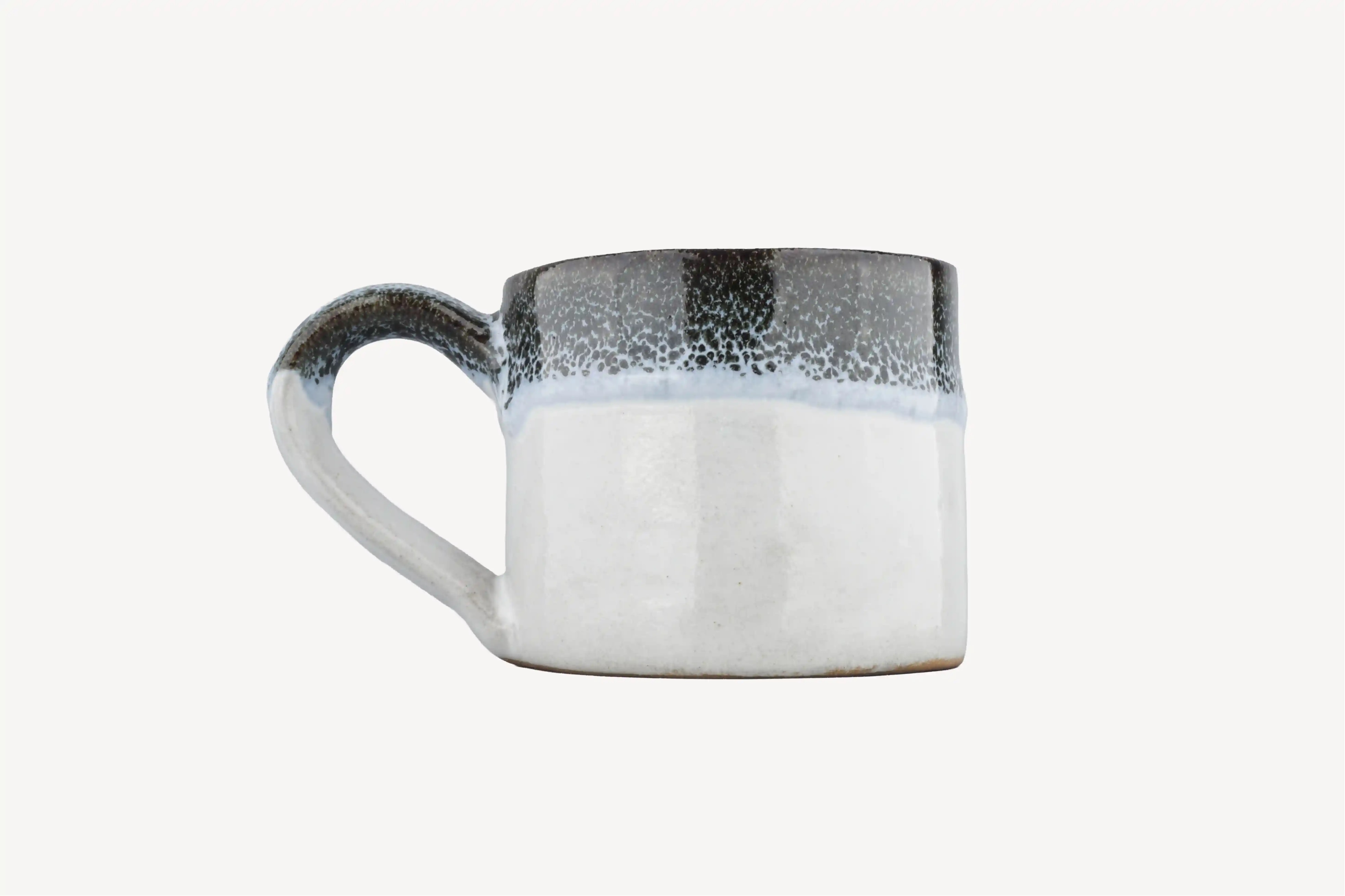 Two-Tone Ceramic Mug with Speckled Glaze | Fab