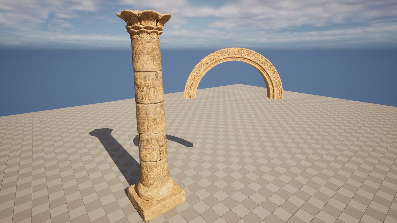 Media 1 for listing Free Sample - Fantasy Desert Ruins (Lost Desert Temple)