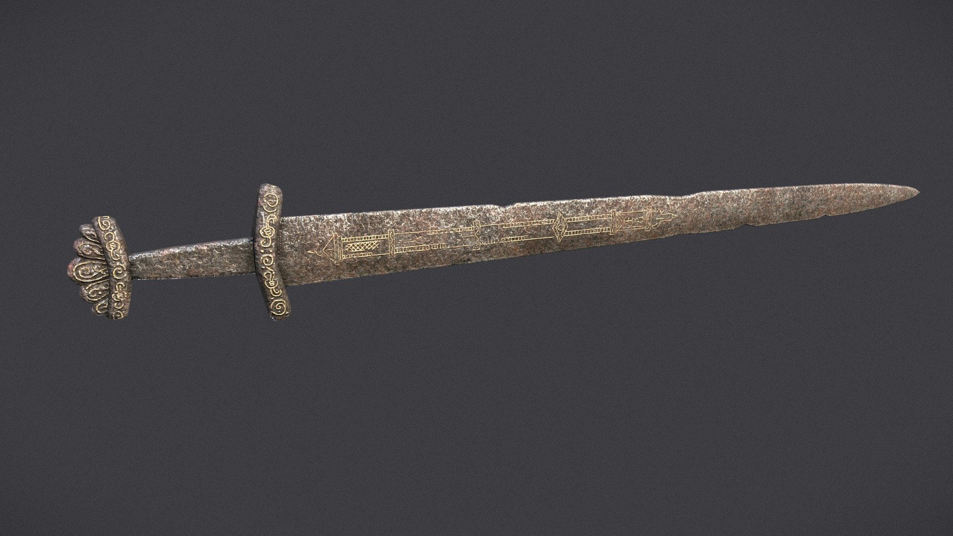 Viking Sword Inlaid | Fab
