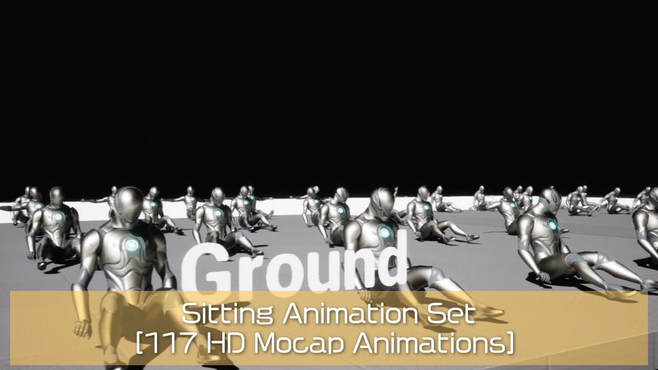 商品 Sitting Animation [117 HD Mocap Animations] 的媒体 1
