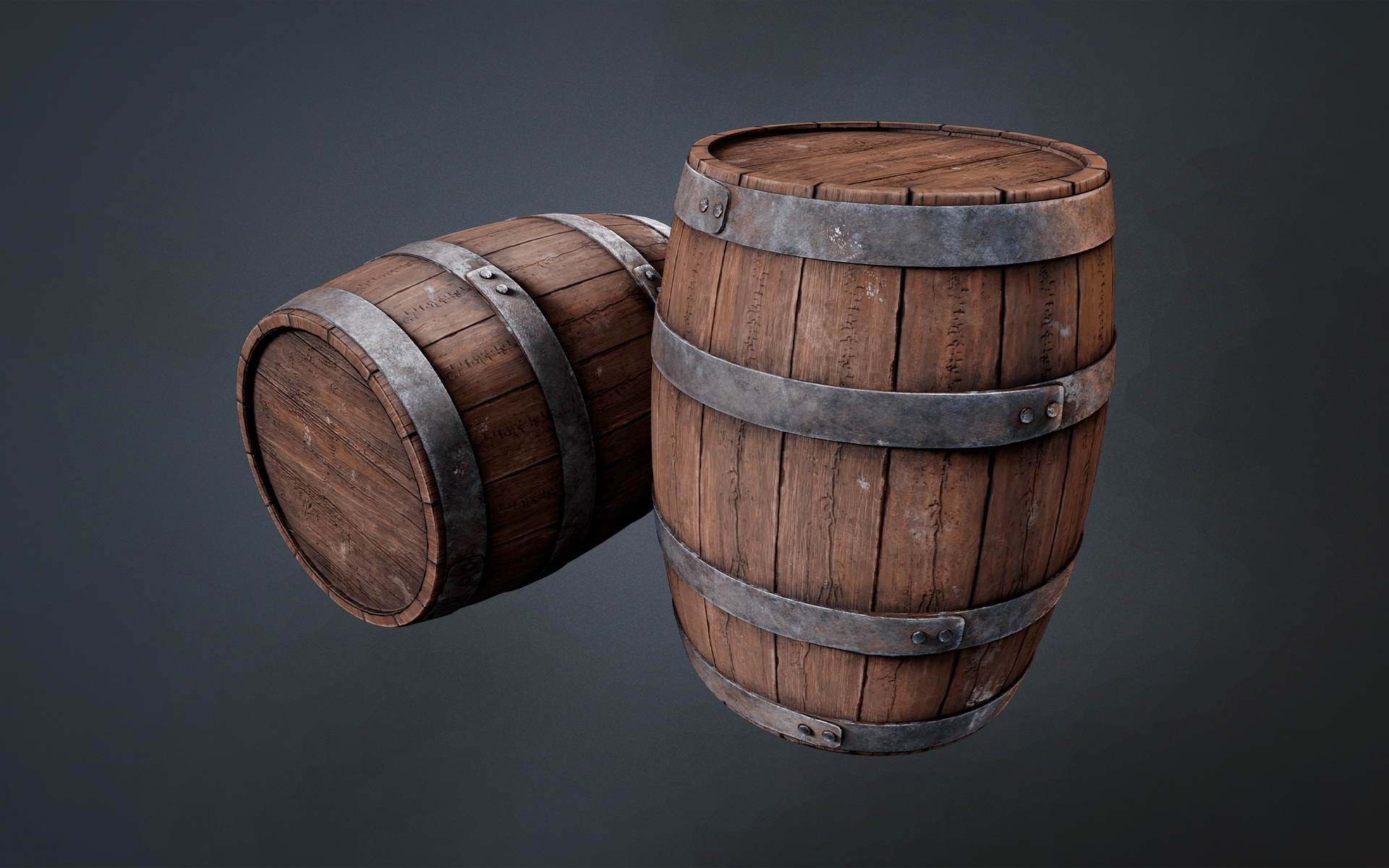 Media 1 for listing Wooden Barrel