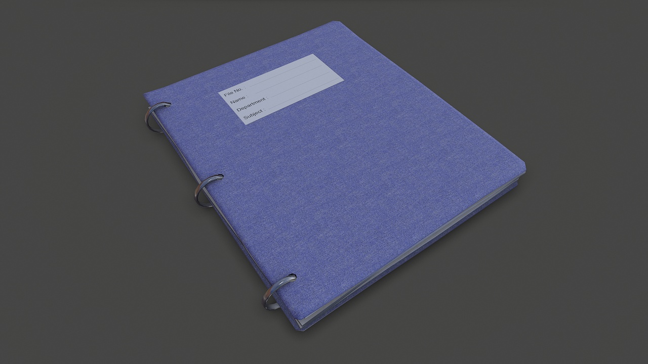 Media 1 for listing A4 Ring Binder Low-poly PBR