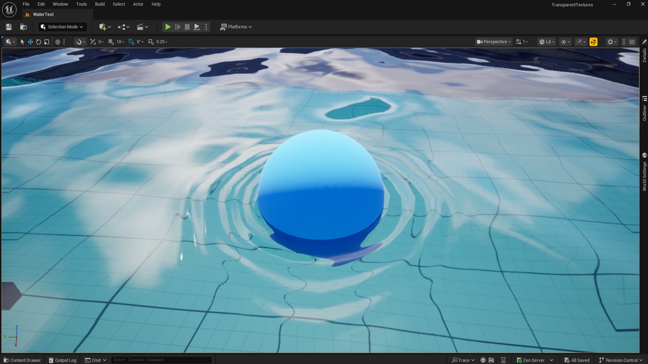 Media 1 for listing UE5: PURE Material Based Water Collisions