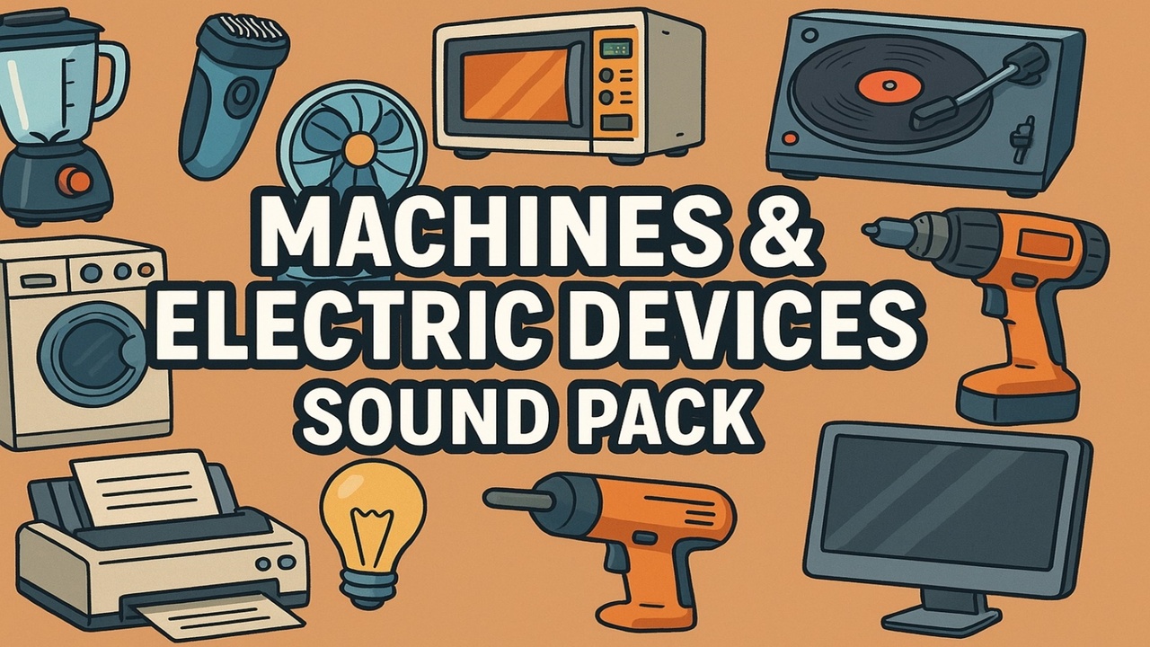 Media 1 for listing Machines and Electric Devices Sound Effects Bundles