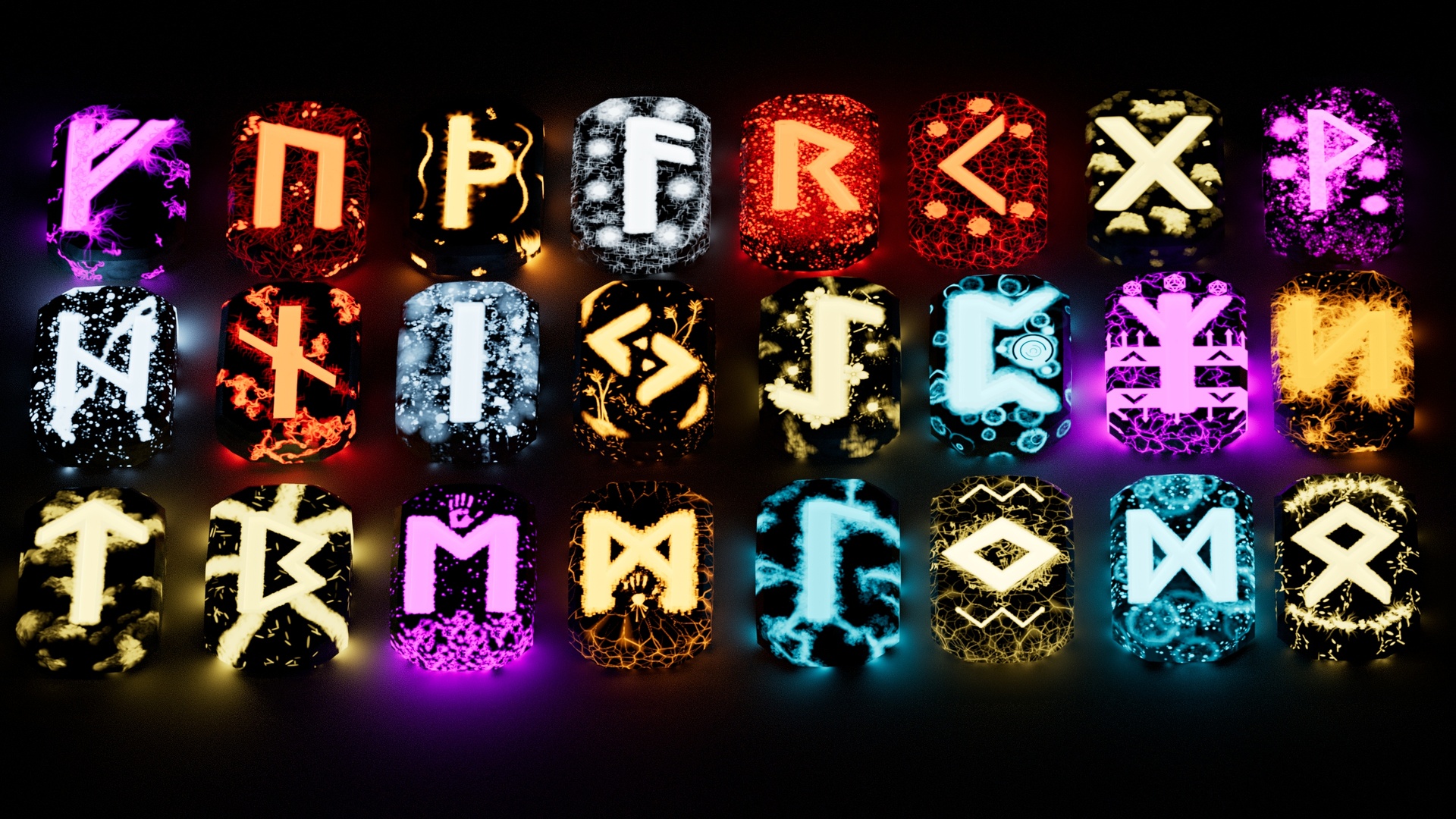 Viking Rune | Magic Rune | Norse Rune | Low Poly | Hand Painted | Game ...