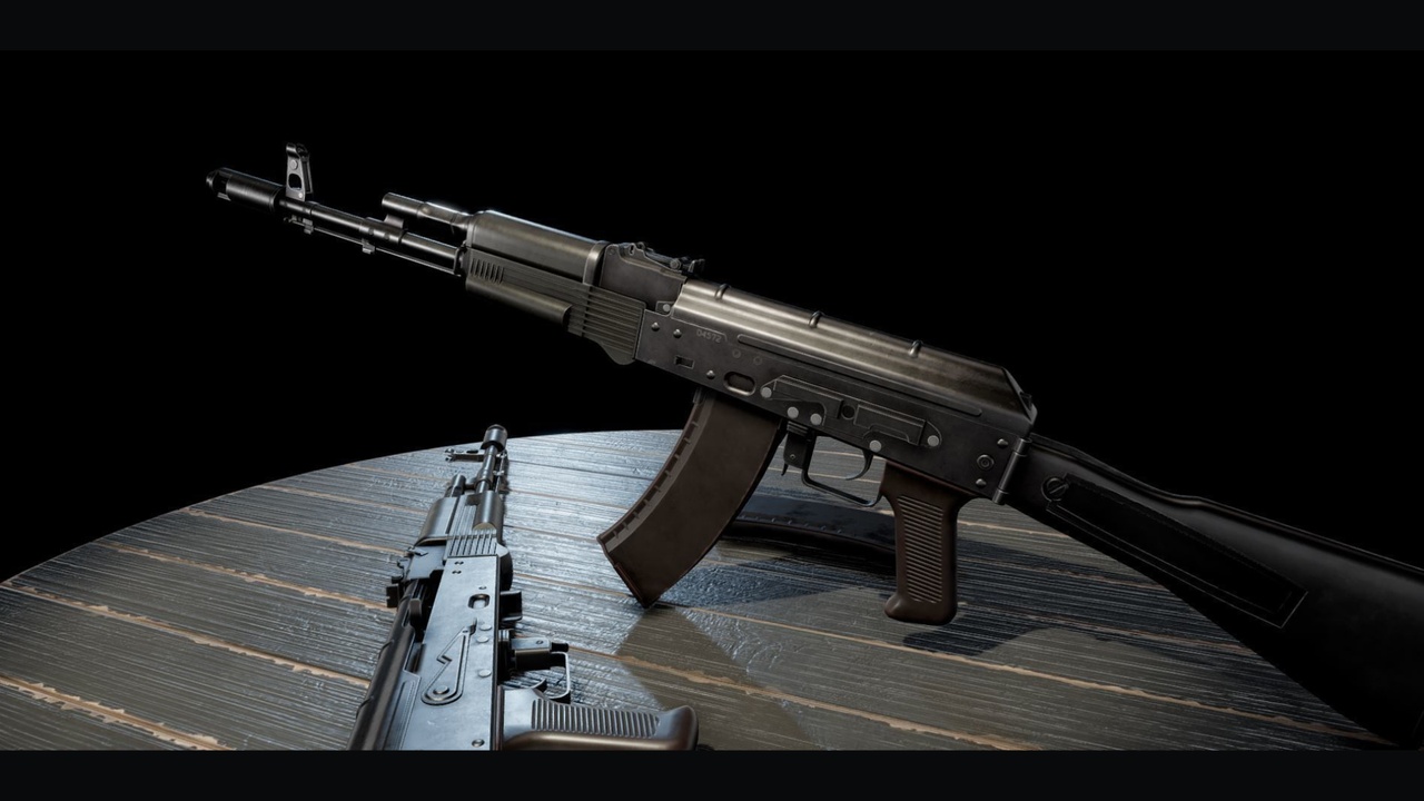 Media 1 for listing AK74M ak - rifle low-poly 3D model