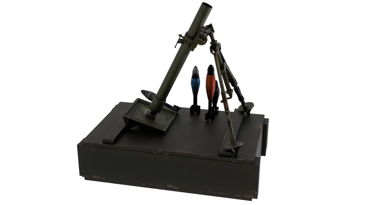 Media 1 for listing Military Mortar Weapon System (3D Model)