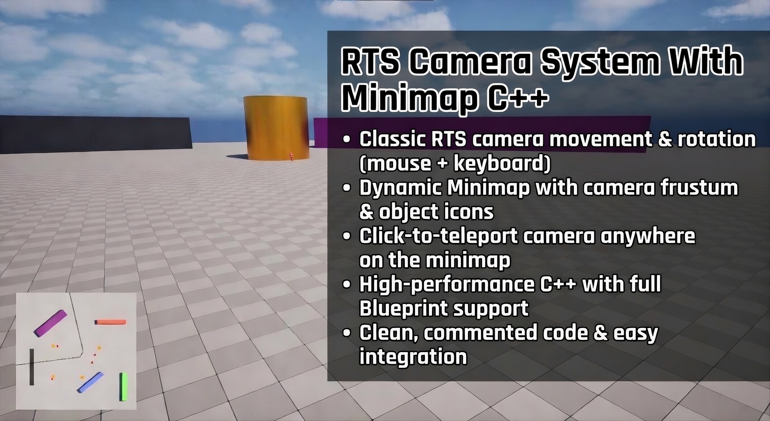 Media 1 for listing RTS Camera System With Minimap C++