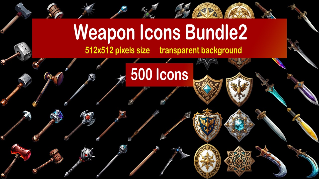 Media 1 for listing Weapon Icons Bundle2