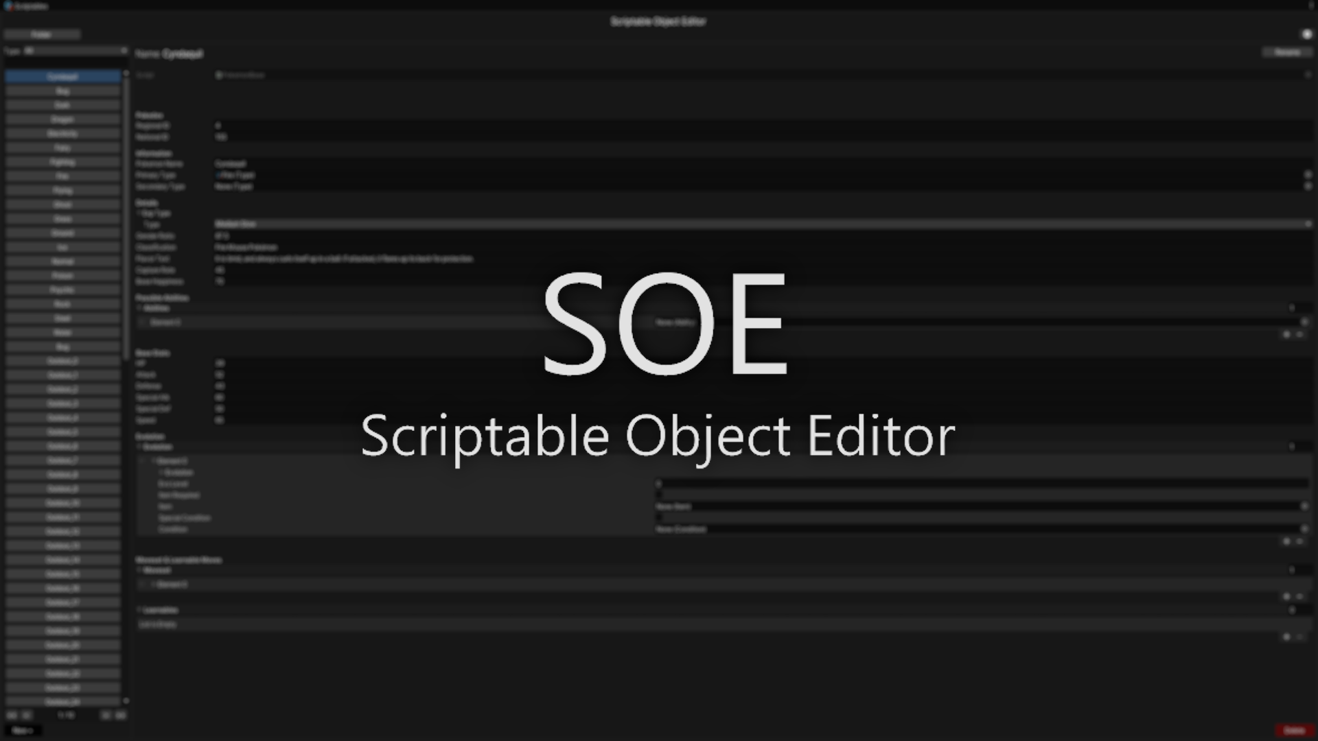 Scriptable Object Editor | Fab