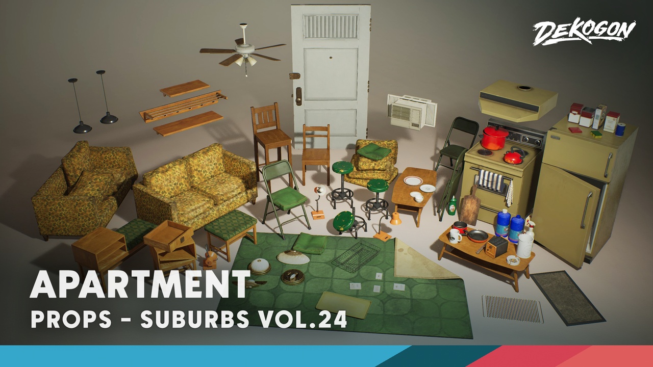 Suburbs VOL.24 - Apartment (Nanite and Low Poly)