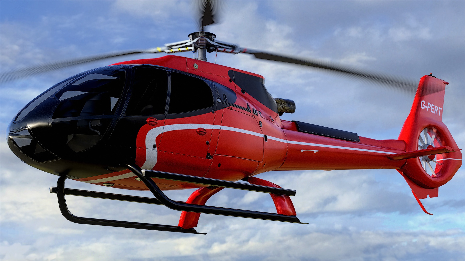 Media 1 for listing Civil Helicopter Aircraft #03 - Animated Low Poly PBR
