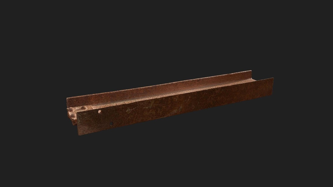 Media 1 for listing Urban Gas Station Beam Metal Rusty