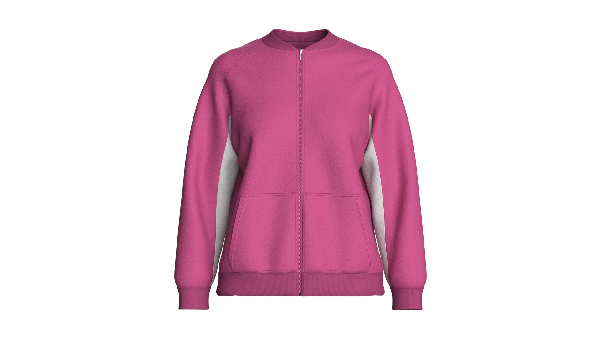 Media 1 for listing Girls Oversized Raglan Full - Zip Jacket | High Poly