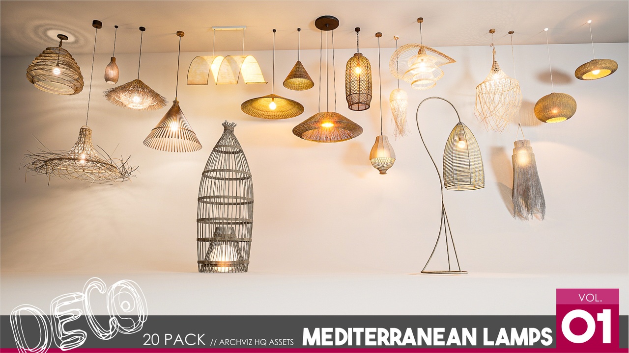 Mediterranean Lamps 1 제품 등록을 위한 미디어 1개