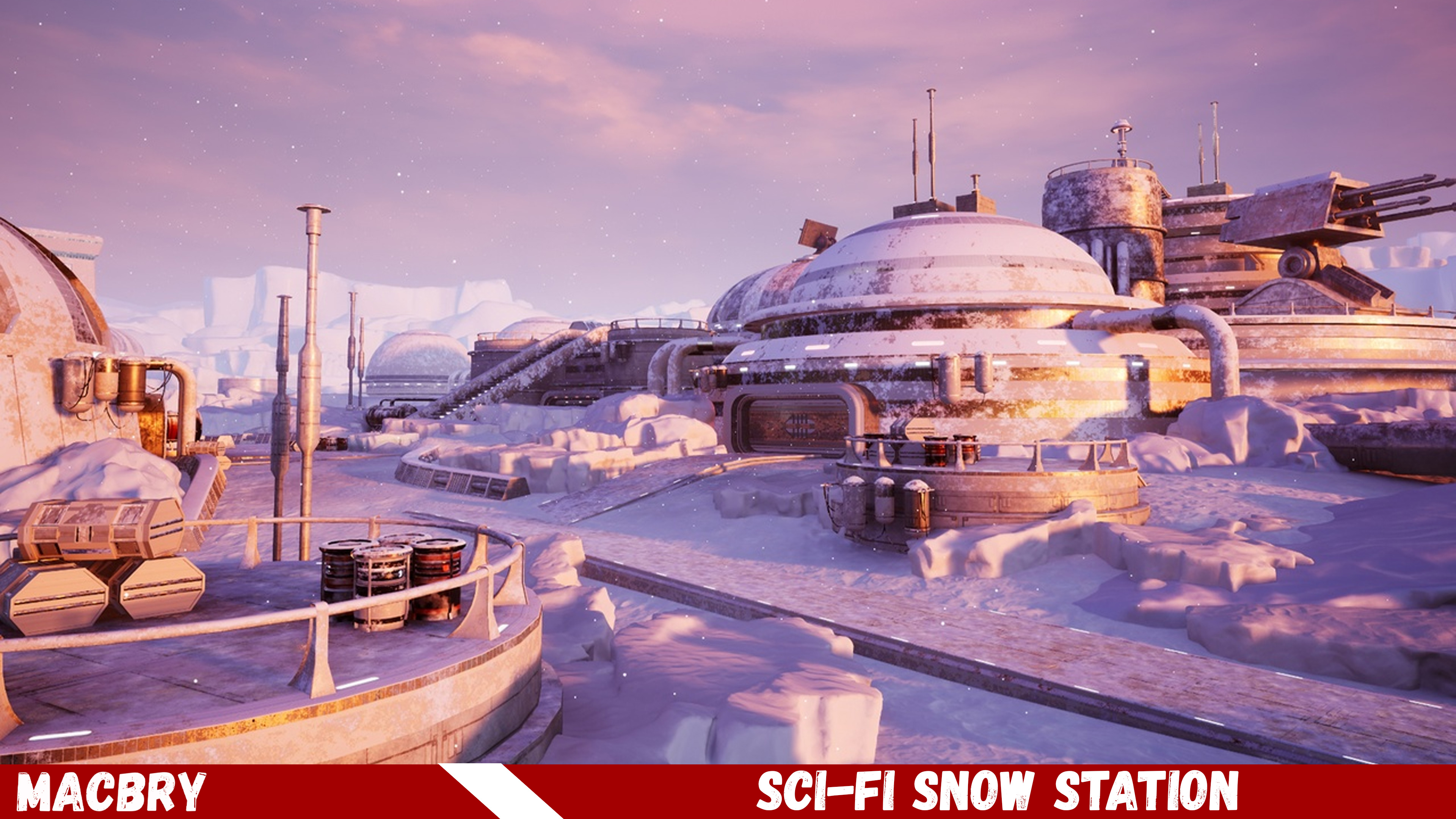 Sci-Fi Snow station modular Pack | Fab