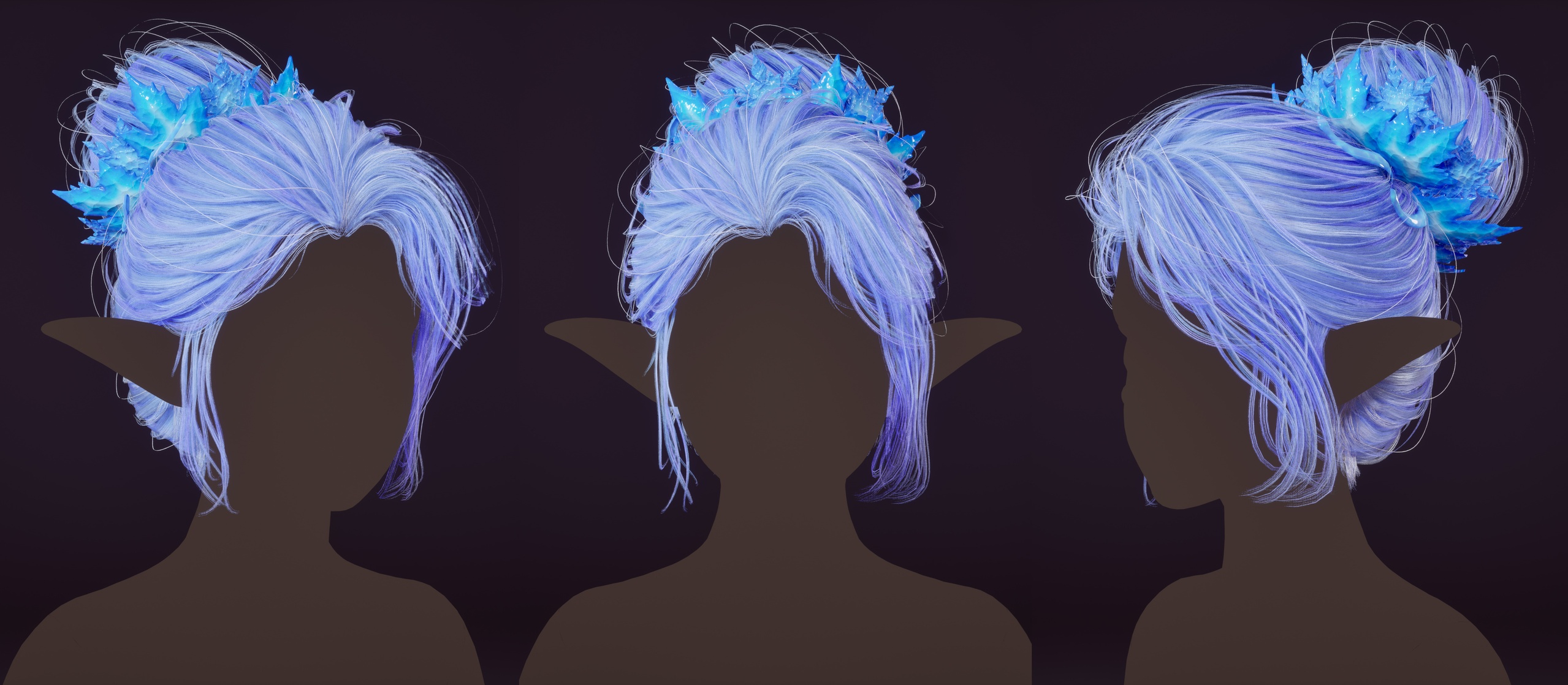Media 1 for listing metahuman Meshse Hair（JL3_Hair）
