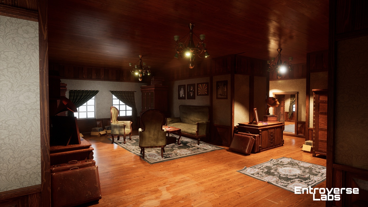 Media 1 for listing Vintage Apartment Modular Interior Environment (Vintage kitchen, Vintage Bath)