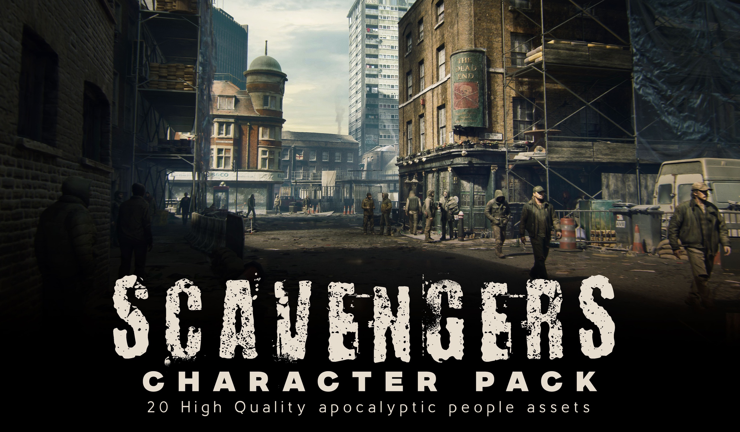 Media 1 for listing Apocalyptic Scavengers – Fictional Modular Character Asset Pack