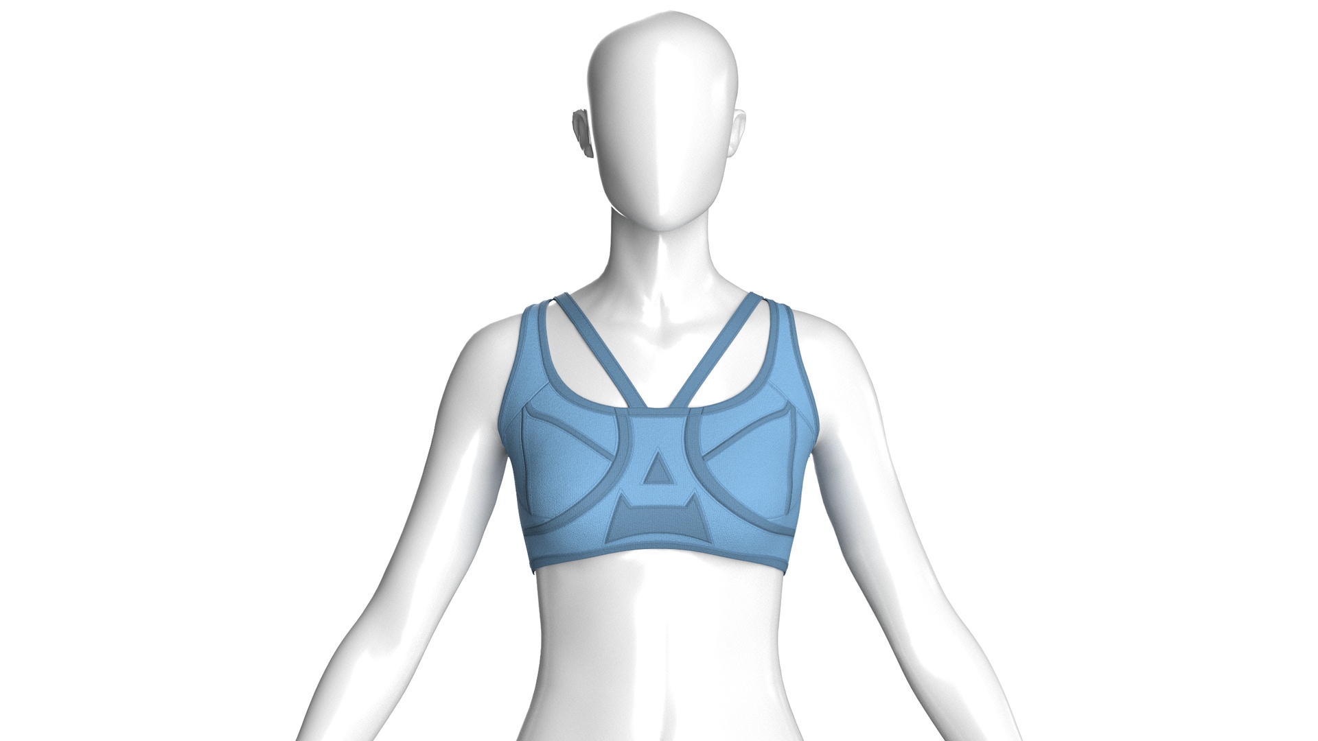 Media 1 for listing Girls Sports Bra With Caged Straps | High Poly