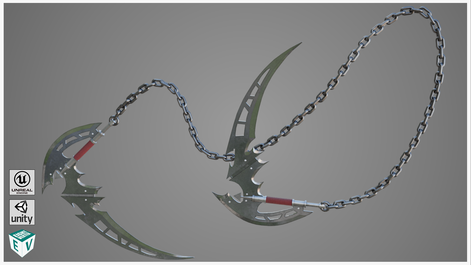 Chain Flail Blade Weapon All PBR Unity Textures | Fab