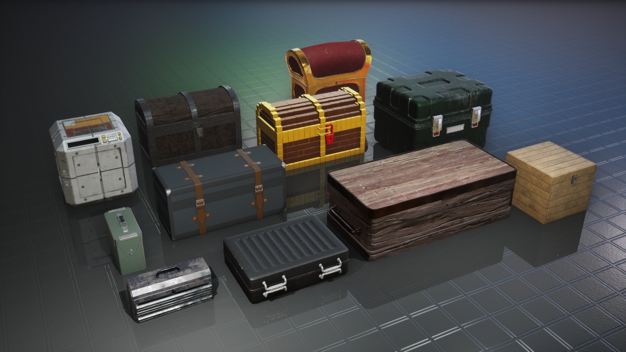 Treasure Chest & Crate Pack 제품 등록을 위한 미디어 1개