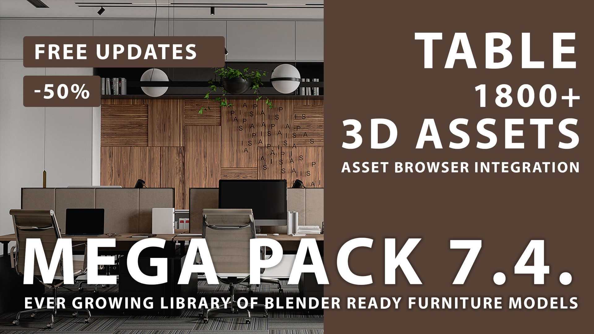 الوسائط 1 للقائمة Table - Furniture Mega Pack