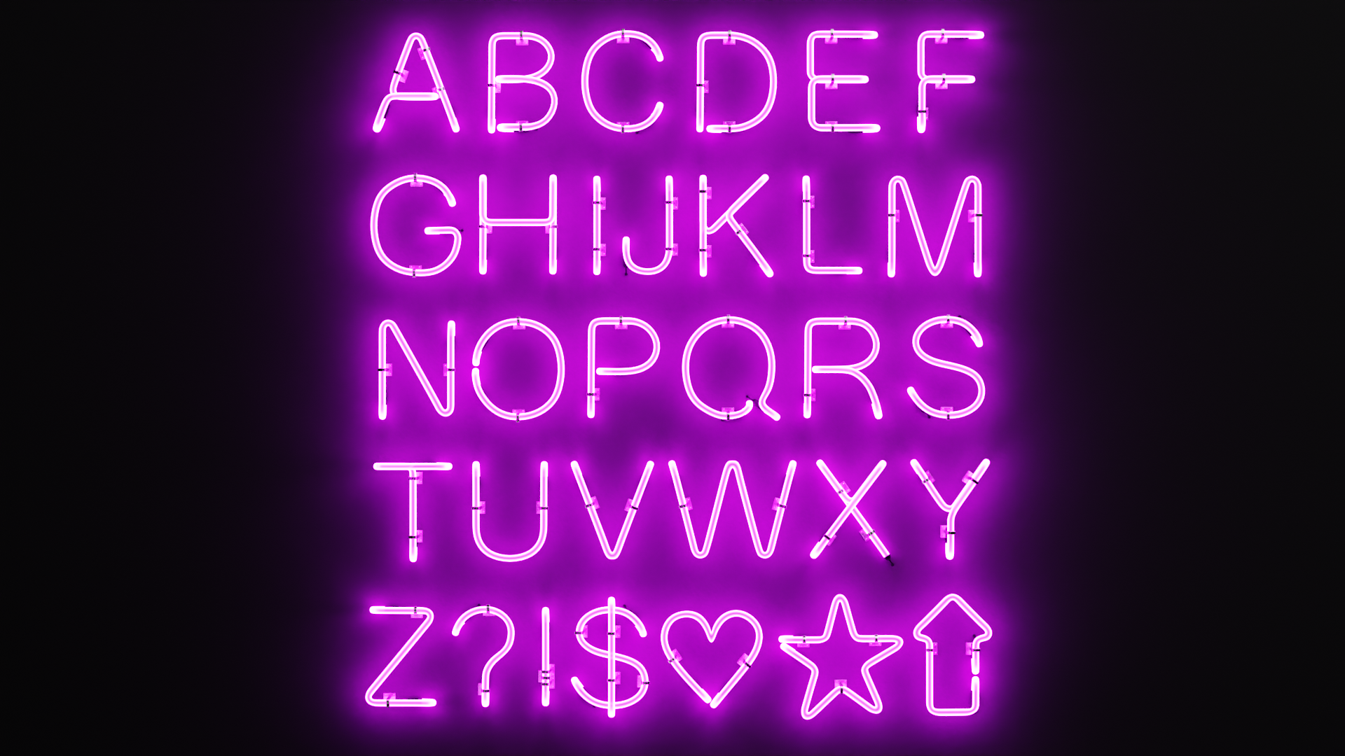 Neon Signs and Alphabet | Fab