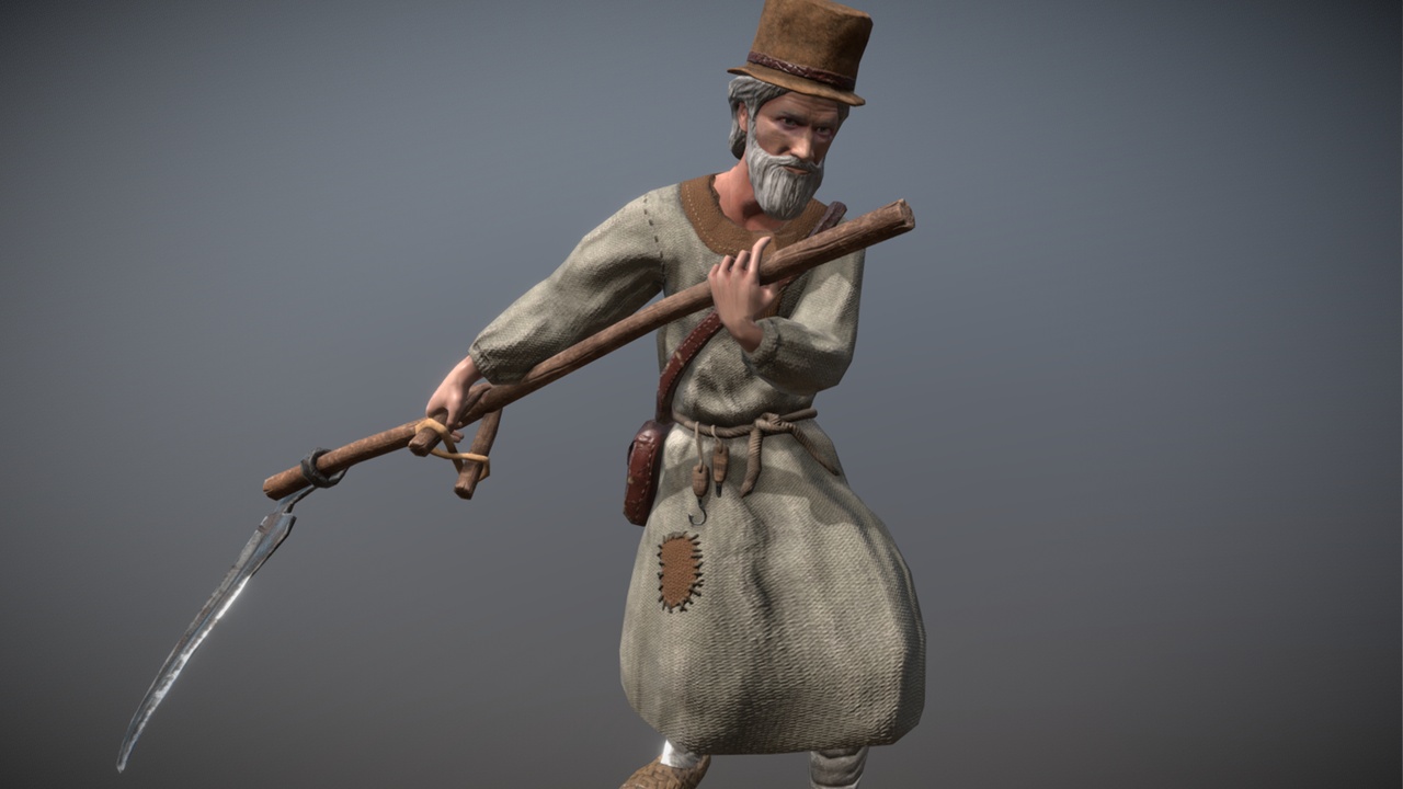 Media 1 for listing Peasant (Villager) Old Man