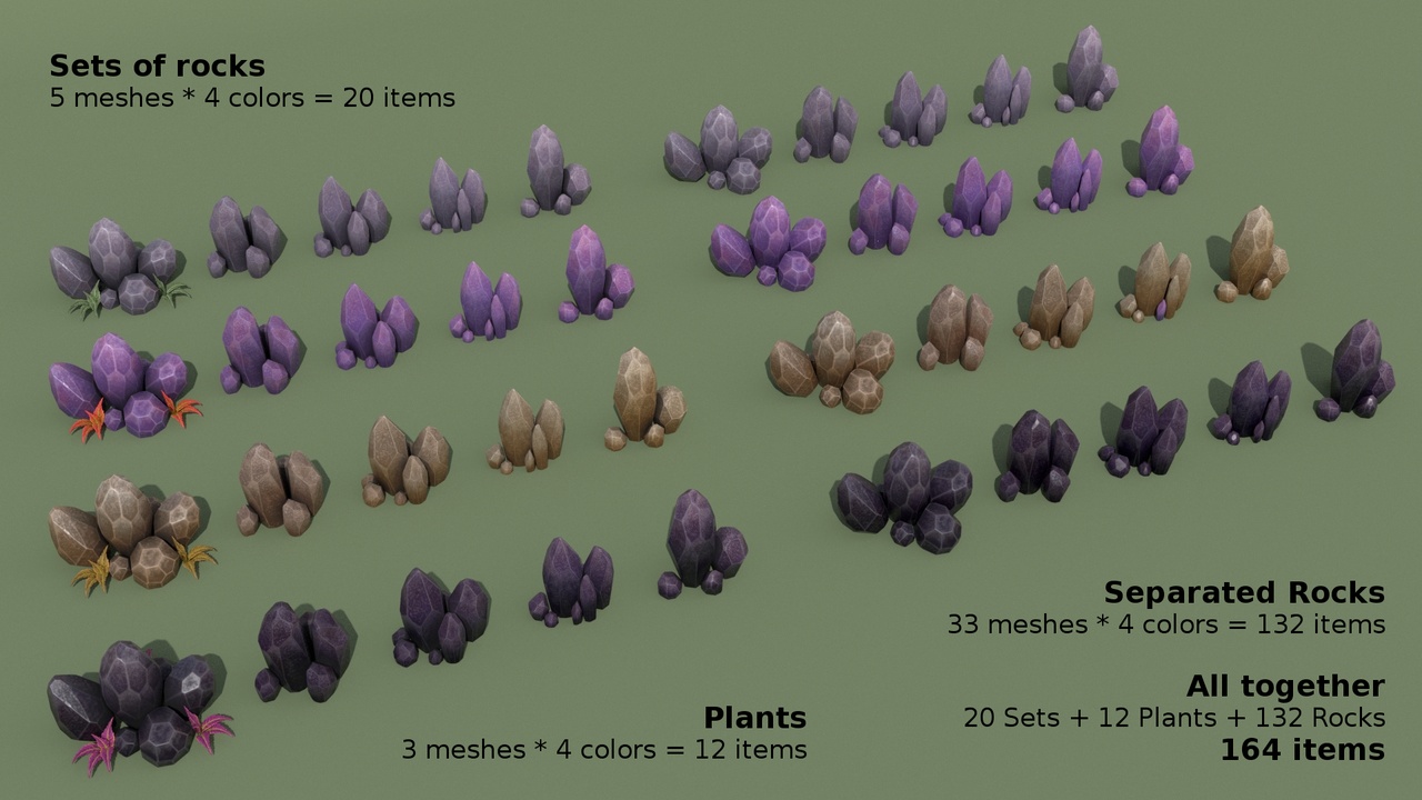 Media 1 for listing Rocks Pack (164 items)