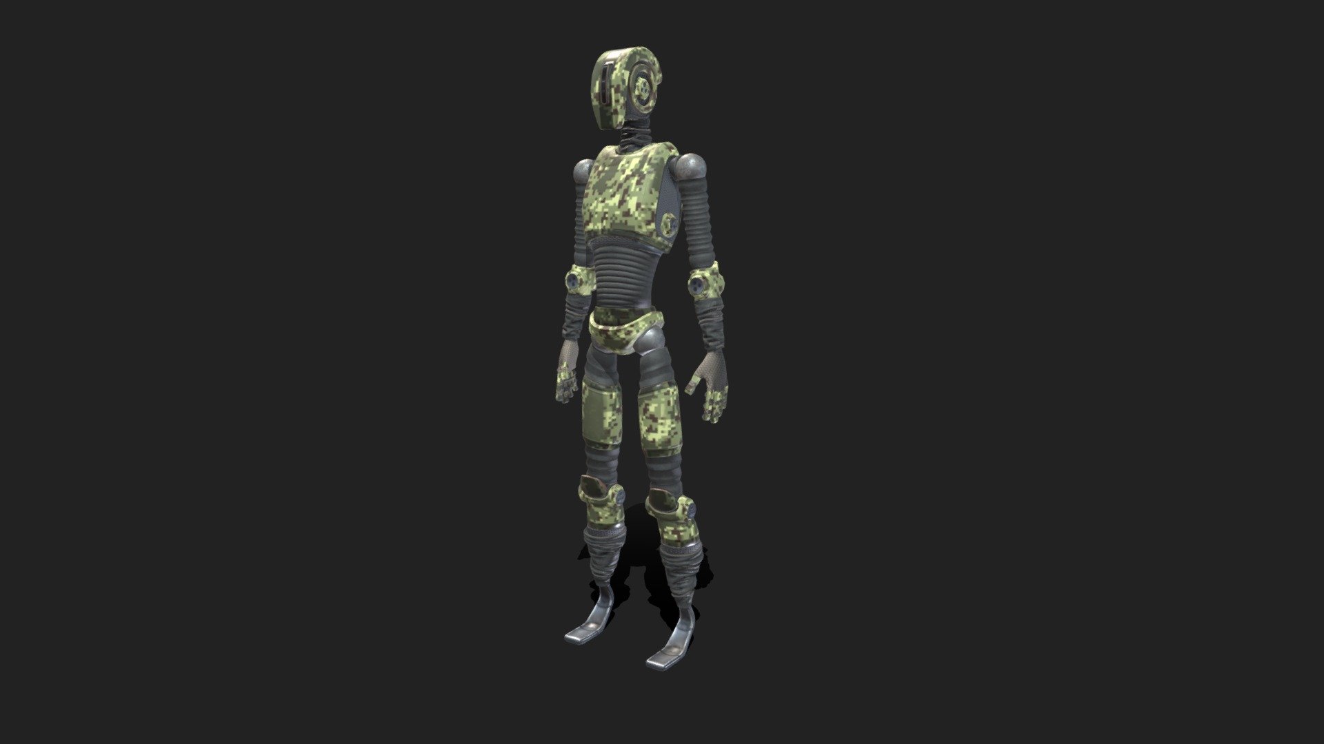 Humanoid Robot Digital Military Avatar | Fab