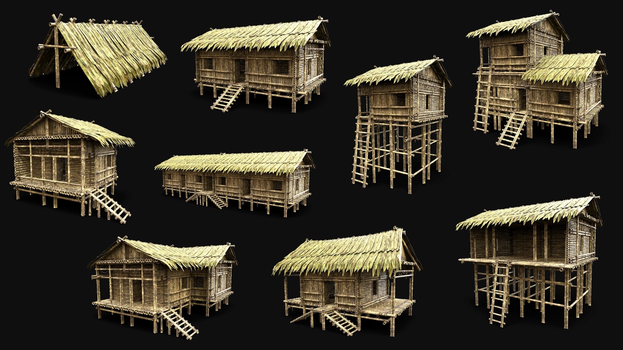 Media 1 for listing Jungle Bamboo Houses and Shelters