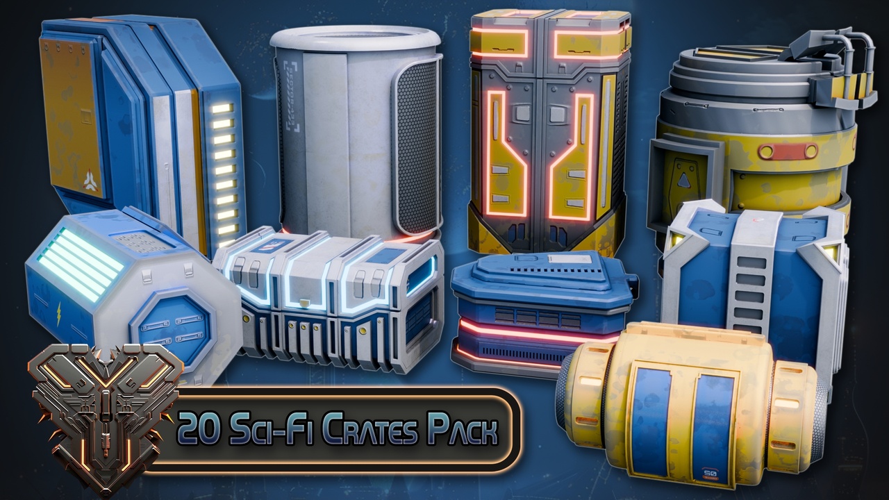 Media 1 for listing 20 Sci-Fi Crates Pack