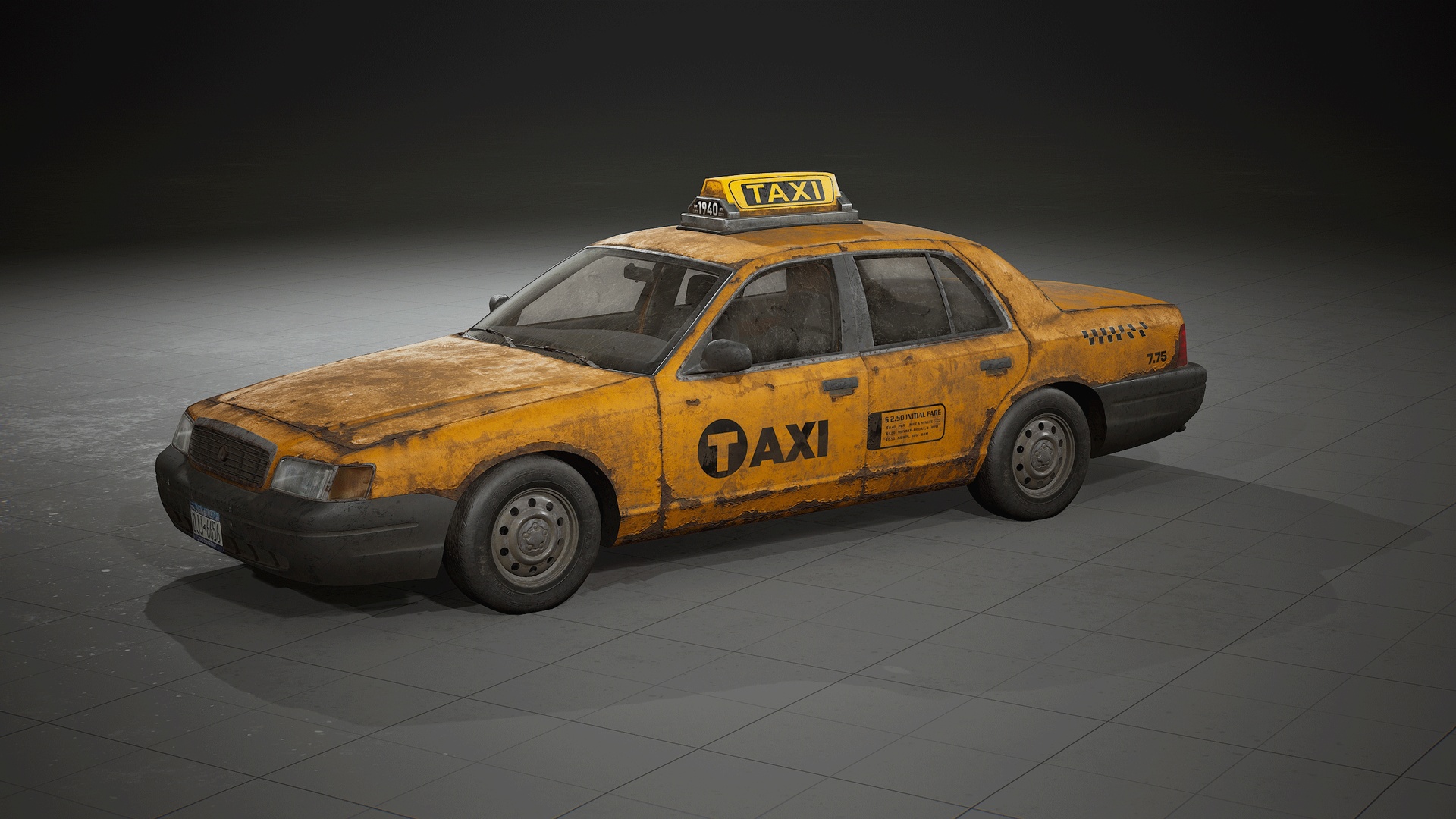 Media 1 for listing Abandoned Sedan - Taxi / Police / Sheriff