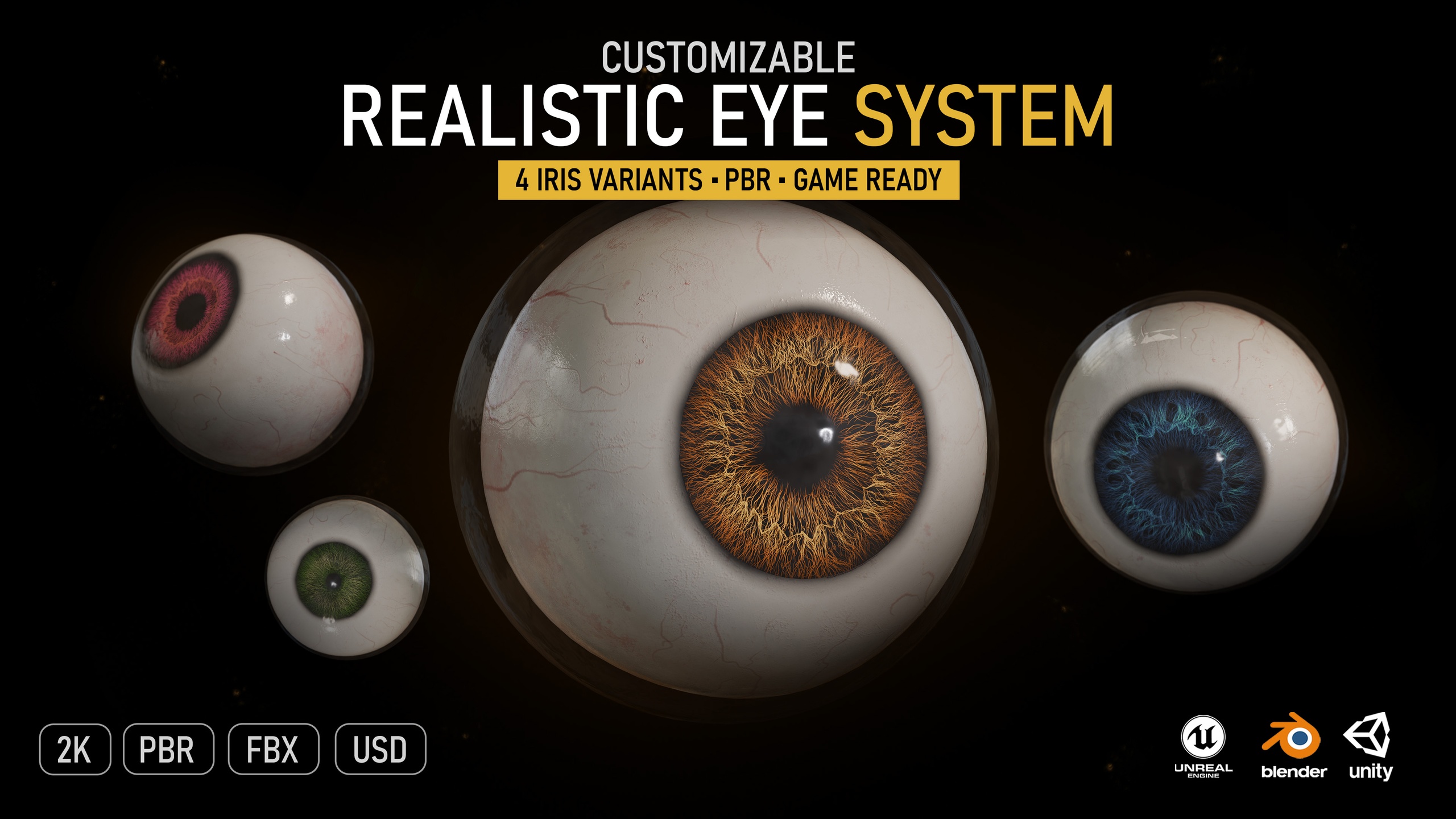 Media 1 for listing Customizable Realistic Eye System