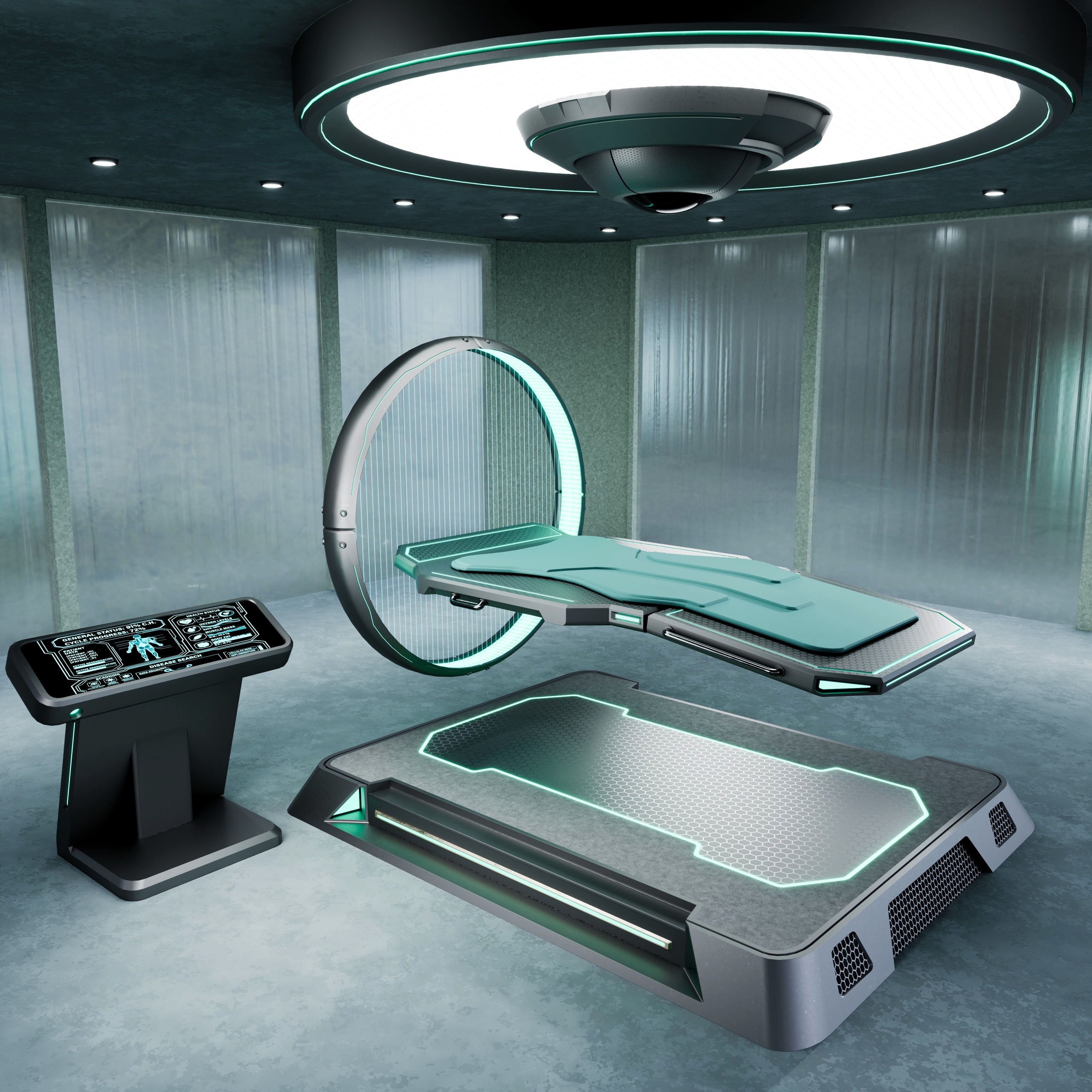Media 1 for listing Sci-Fi MedBay Chamber Asset Pack - Advanced Futuristic Recovery Suite