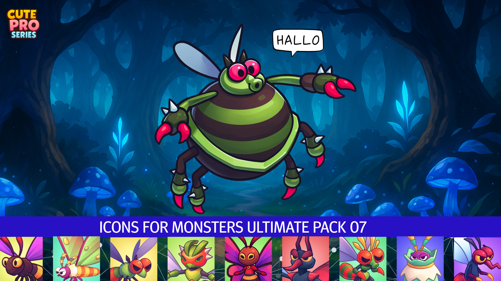 Monster Library Icon Icons For Monsters Ultimate Pack 07 Cute Series | Fab