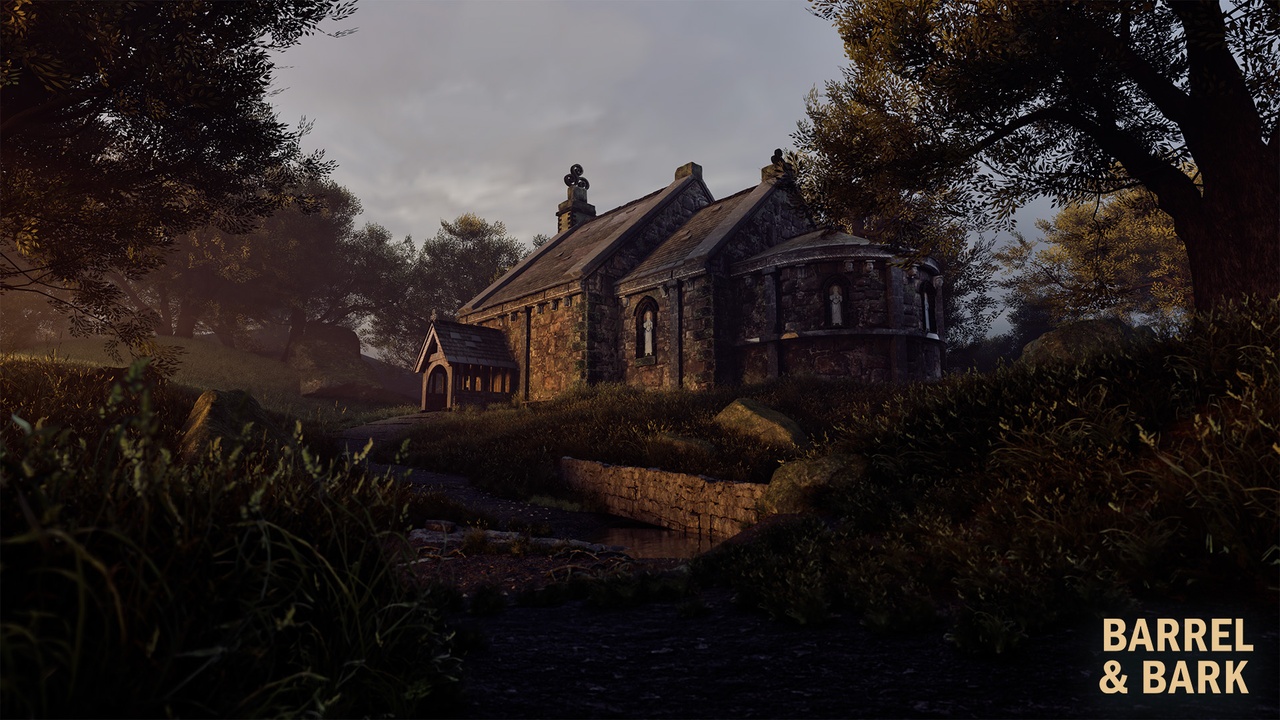 Medieval Stone Temple Environment