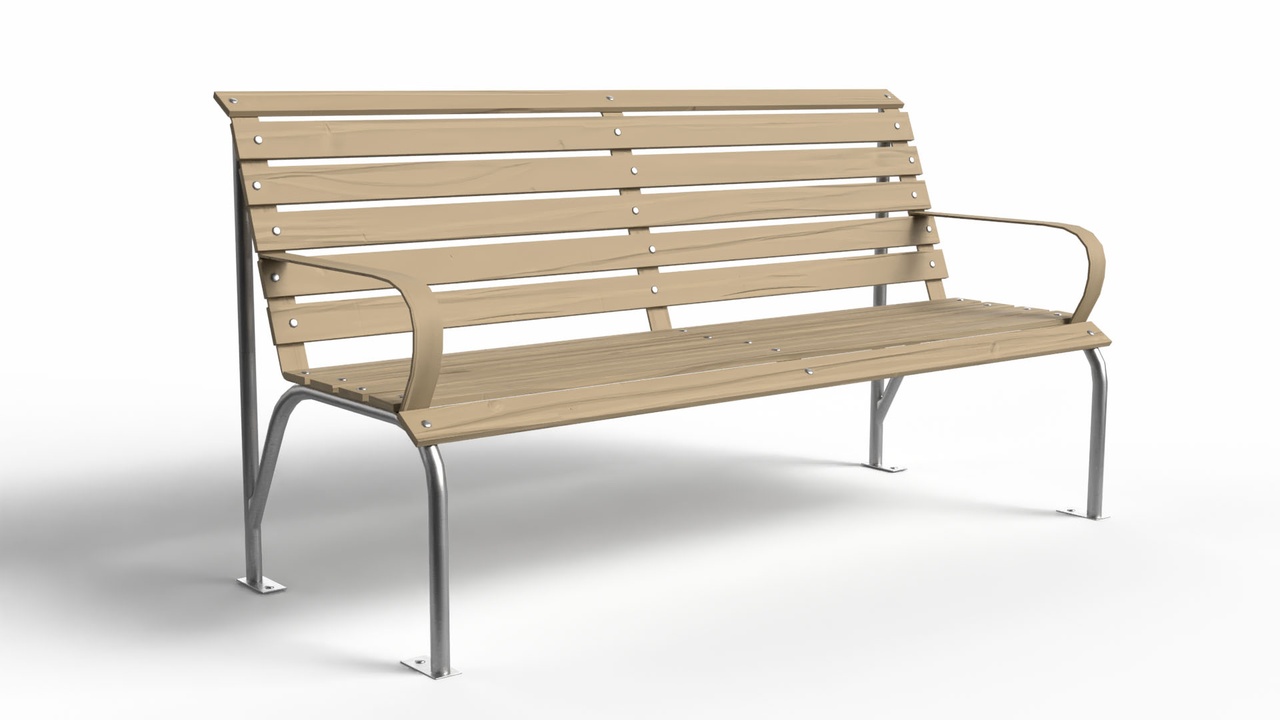 Media 1 for listing Realistic Park Bench