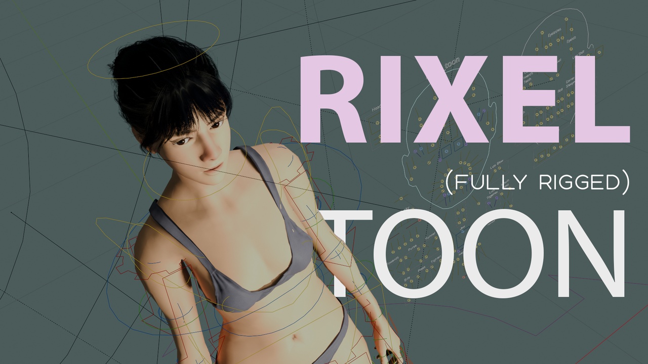 Media 1 for listing Rixel - Stylized Character (Fully Rigged)