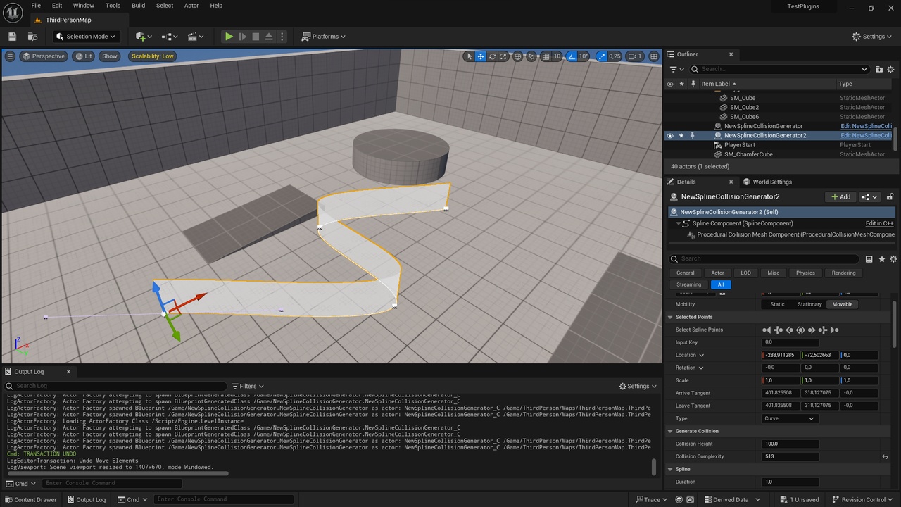 Spline Collision | Fab