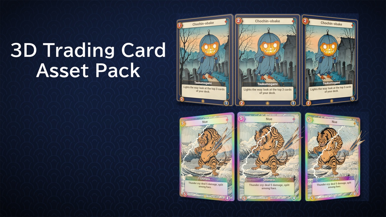 Media 1 for listing 3D Trading Card Asset Pack (TCG and Pack Openings)