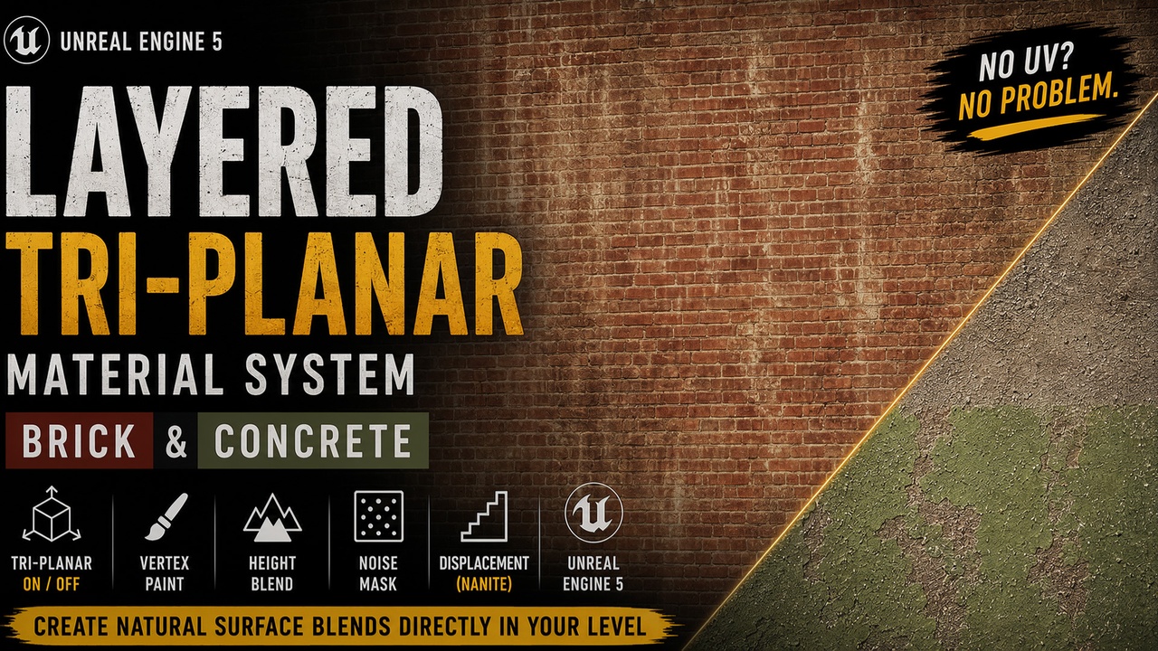 Media 1 for listing Layered Tri-Planar Brick & Concrete Material System