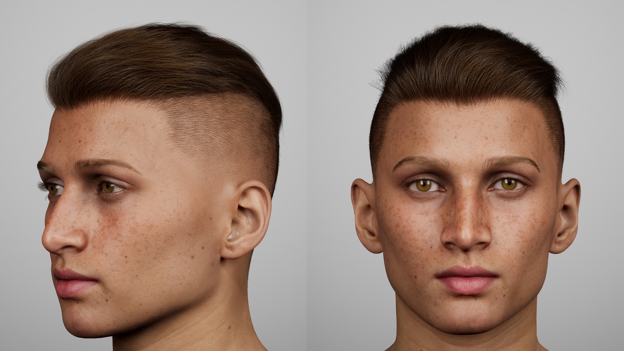 Media 1 for listing Slick Back Undercut – Low Taper Fade | MetaHuman Groom