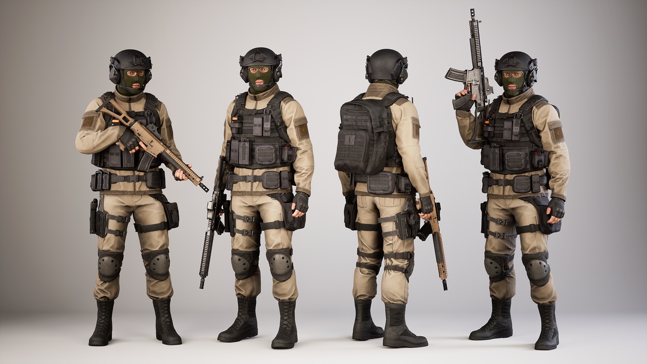 Media 1 for listing Casual Military Soldier 08