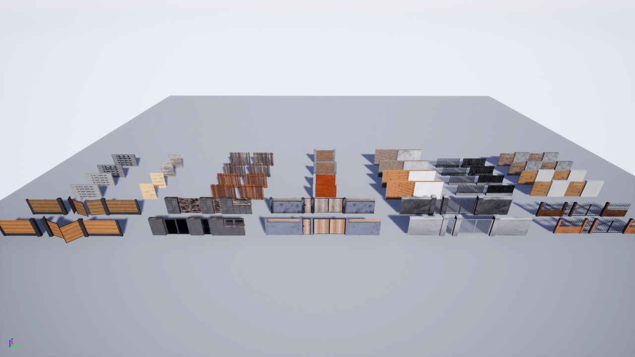 Media 1 for listing Modern fences Pack