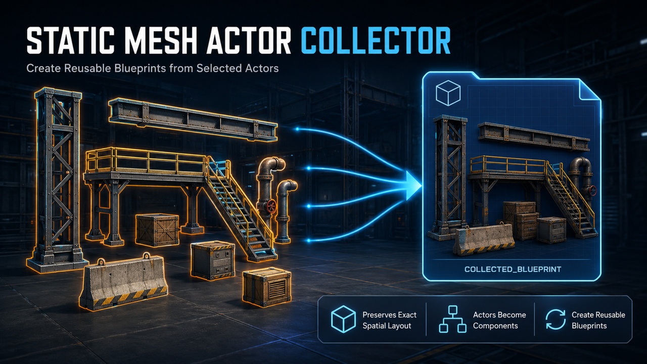 Media 1 for listing Static Mesh Actor Collector
