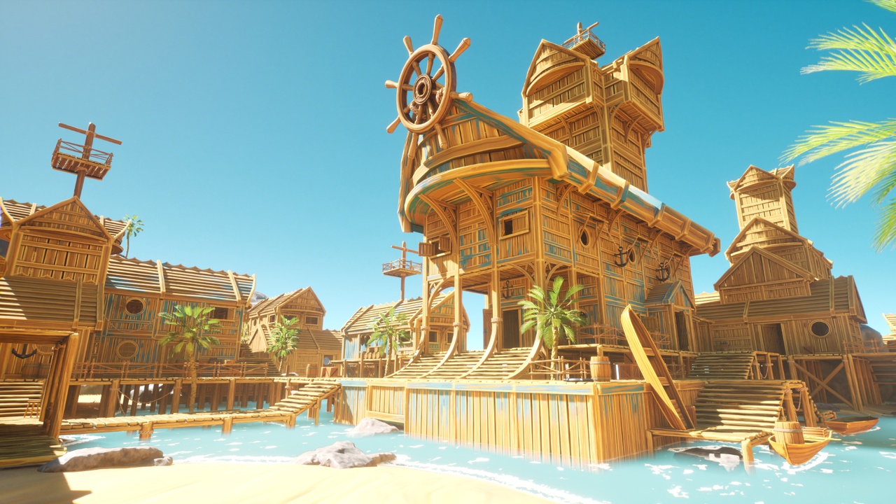 Media 1 for listing Stylized Modular Pirate Town